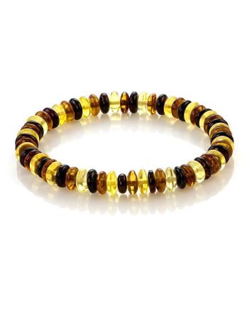 Faceted Multicolor Amber Designer Bracelet The Prague, image 