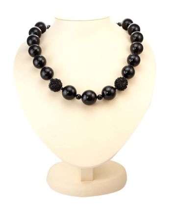 Cherry Amber Ball Beaded Necklace The Ariadna, image 