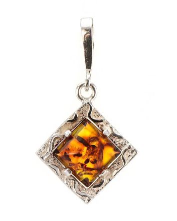 Amber Pendant In Sterling Silver The Hermitage, image 