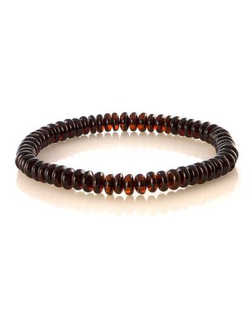 Cherry Amber Beaded Designer Bracelet The Prague, image 