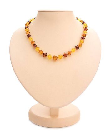 Multicolor Amber Beaded Necklace, image 