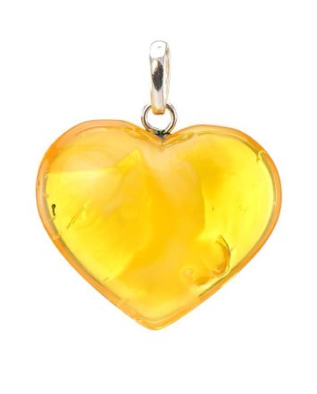 Lemon Amber Heart Pendant The Declaration, image 