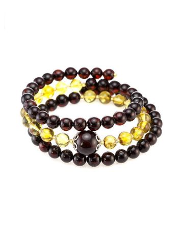Multicolor Amber Wrap Bracelet The Ariadna, image 