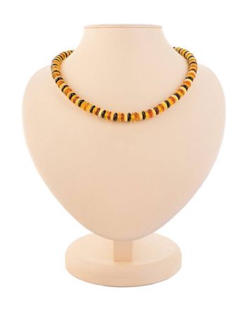 Multicolor Amber Beaded Necklace The Prague, image 