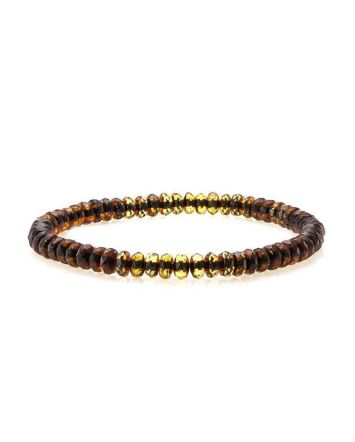 Two Toned Amber Elastic Bracelet The Prague, image 