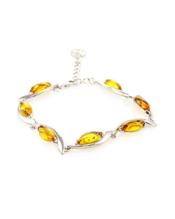 Amber Bracelet In Sterling Silver The Liana, image 