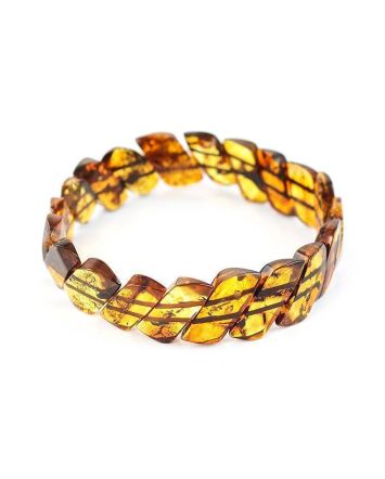 Cognac Amber Stretch Bracelet, image 