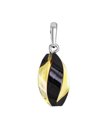 Amber Pendant In Sterling Silver The Electra, image 