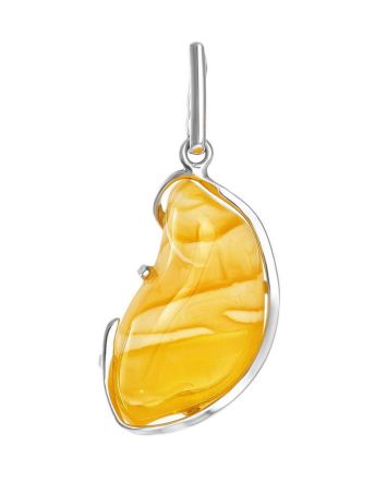 Honey Amber Pendant In Sterling Silver The Lagoon, image 