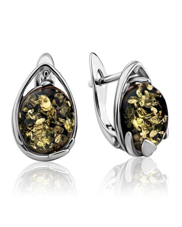 Amber Earrings In Sterling Silver The Selena, image 