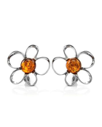 Amber Earrings In Sterling Silver The Daisy, image 