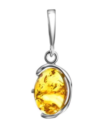 Sterling Silver Pendant With Lemon Amber The Vivaldi, image 