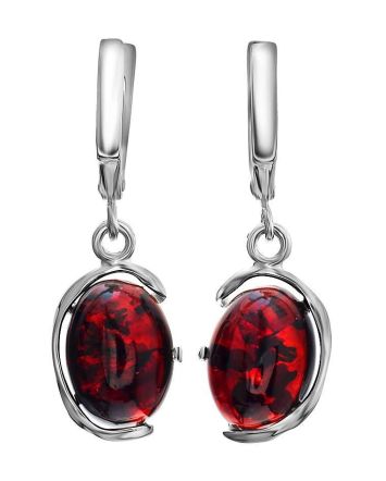Amber Earrings In Sterling Silver The Vivaldi, image 