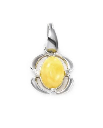 Amber Pendant In Sterling Silver The Violet, image 