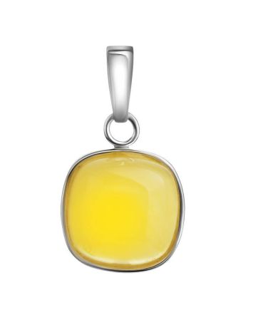 Honey Amber Pendant In Sterling Silver The Copenhagen, image 