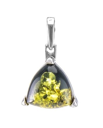 Lovely Amber Pendant In Sterling Silver The Etude, image 