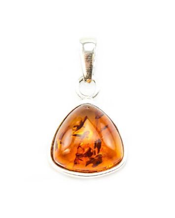 Versatile Silver Pendant With Cognac Amber The Astoria, image 