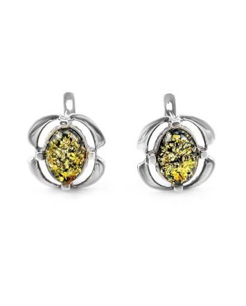 Amber Earrings In Sterling Silver The Violet, image 