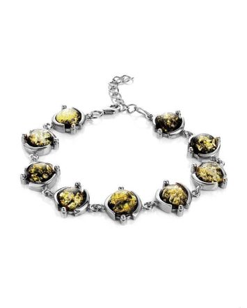 Link Amber Bracelet In Sterling Silver The Sphere, image 
