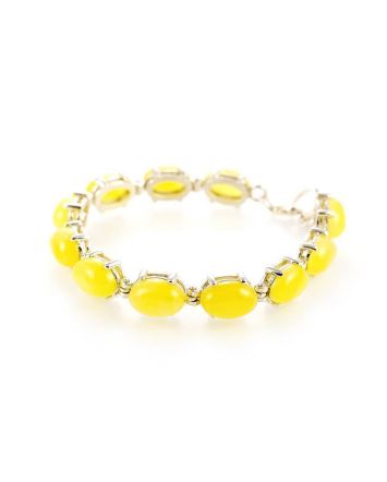 Link Amber Bracelet In Sterling Silver The Prussia, image 