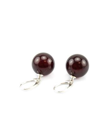 Amber Earrings In Sterling Silver The Jupiter, image 