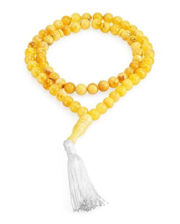 Muslim 66 Honey Amber Prayer Beads, image 
