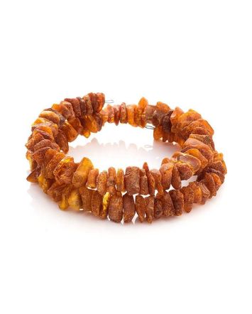 Raw Cognac Amber Twisted Bracelet, image 