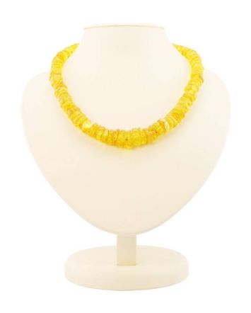Natural Amber Beaded Necklace, image 