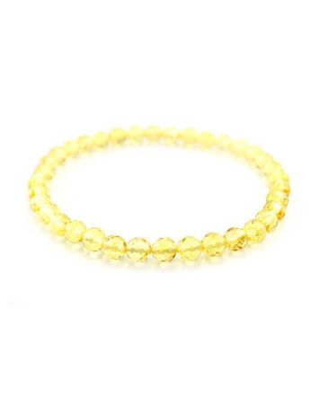 Faceted Lemon Amber Bracelet The Prague, image 