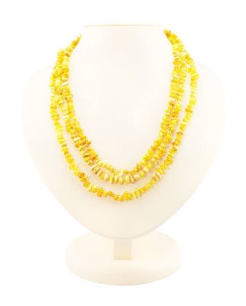 Honey Amber Rope Necklace, image 