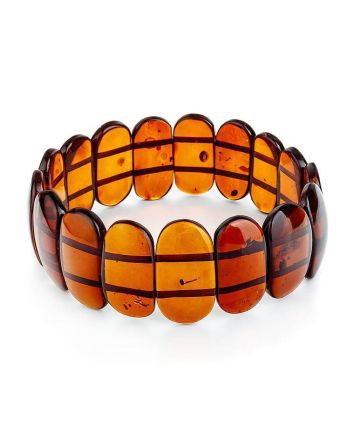 Cognac Amber Stretch Bracelet, image 