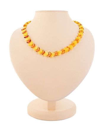 Multicolor Amber Beaded Necklace, image 