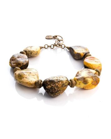 Raw Amber Designer Bracelet The Indonesia, image 