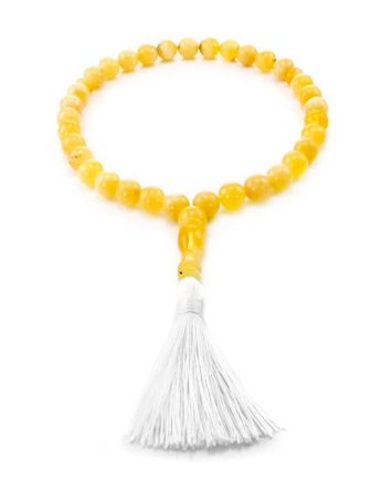 Islamic 33 Honey Amber Prayer Beads, image 