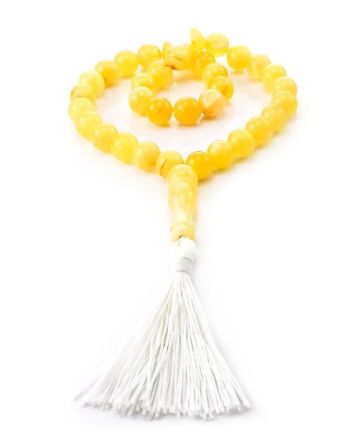 Muslim 33 Honey Amber Prayer Beads, image 