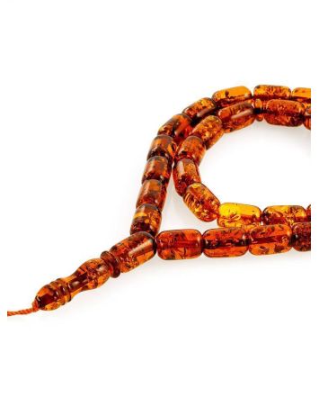 33 Cognac Amber Islamic Rosary, image 
