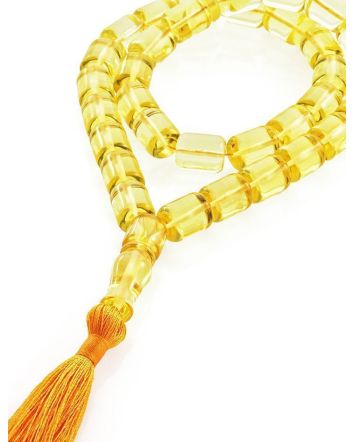 33 Barrel Beaded Islamic Rosary With Tassel, image 