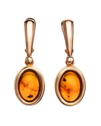 Golden Amber Dangle Earrings The Goji, image 