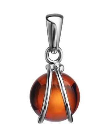 Baltic Amber Pendant In Sterling Silver The Flamenco, image 