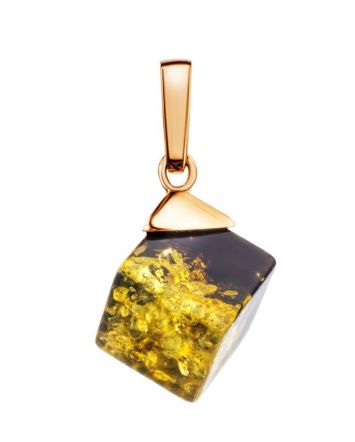Geometric Green Amber Pendant The Sugar, image 