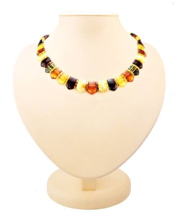 Multicolor Amber Necklace The Cleopatra, image 