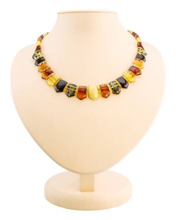 Multicolor Amber Necklace The Cleopatra, image 
