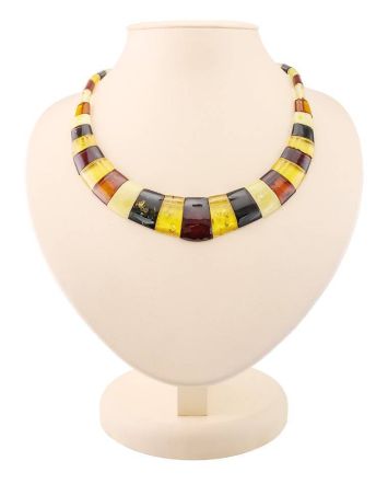 Multicolor Amber Necklace The Egypt, image 