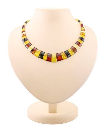 Multicolor Amber Necklace The Egypt, image 