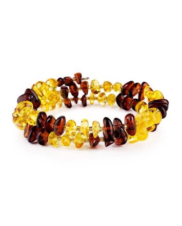 Two-Toned Amber Bangle Bracelet, image 