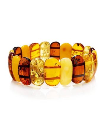Multicolor Amber Stretch Bracelet, image 
