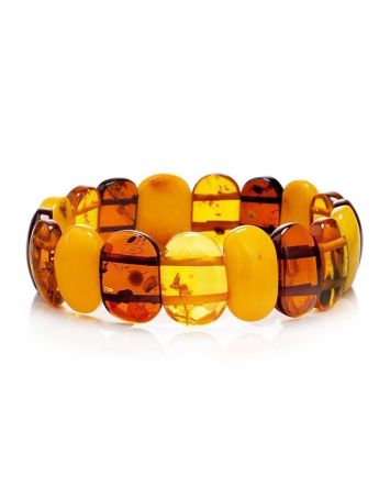 Multicolor Amber Stretch Bracelet, image 