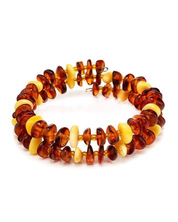 Multicolor Amber Spiral Bracelet, image 
