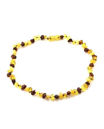 Two-Toned Amber Teething Necklace, image 