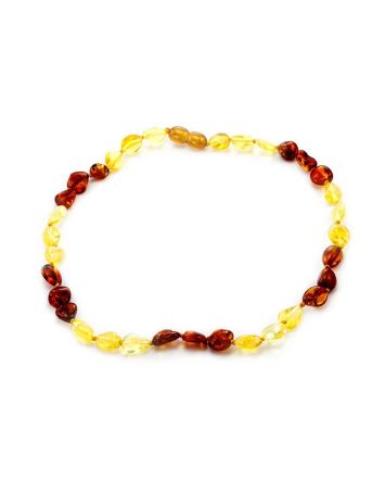 Two-Toned Amber Teething Necklace, image 